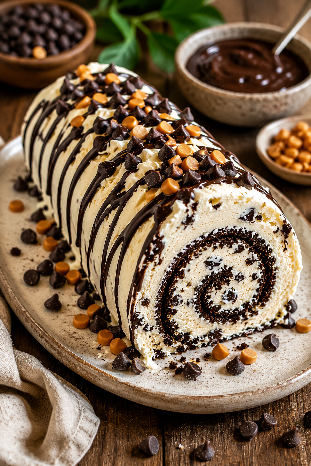No-Bake Chocolate Chip Ice Cream Cake Roll The Easiest Frozen Dessert Everyone Loves No-Bake Chocolate Chip Ice Cream Cake Roll The Easiest Frozen Dessert Everyone Loves