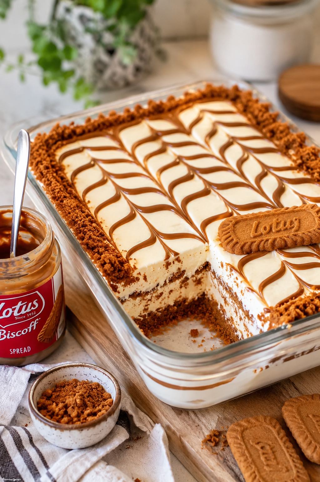 Easy No-Bake Biscoff Dessert Recipe Easy No-Bake Biscoff Dessert Recipe