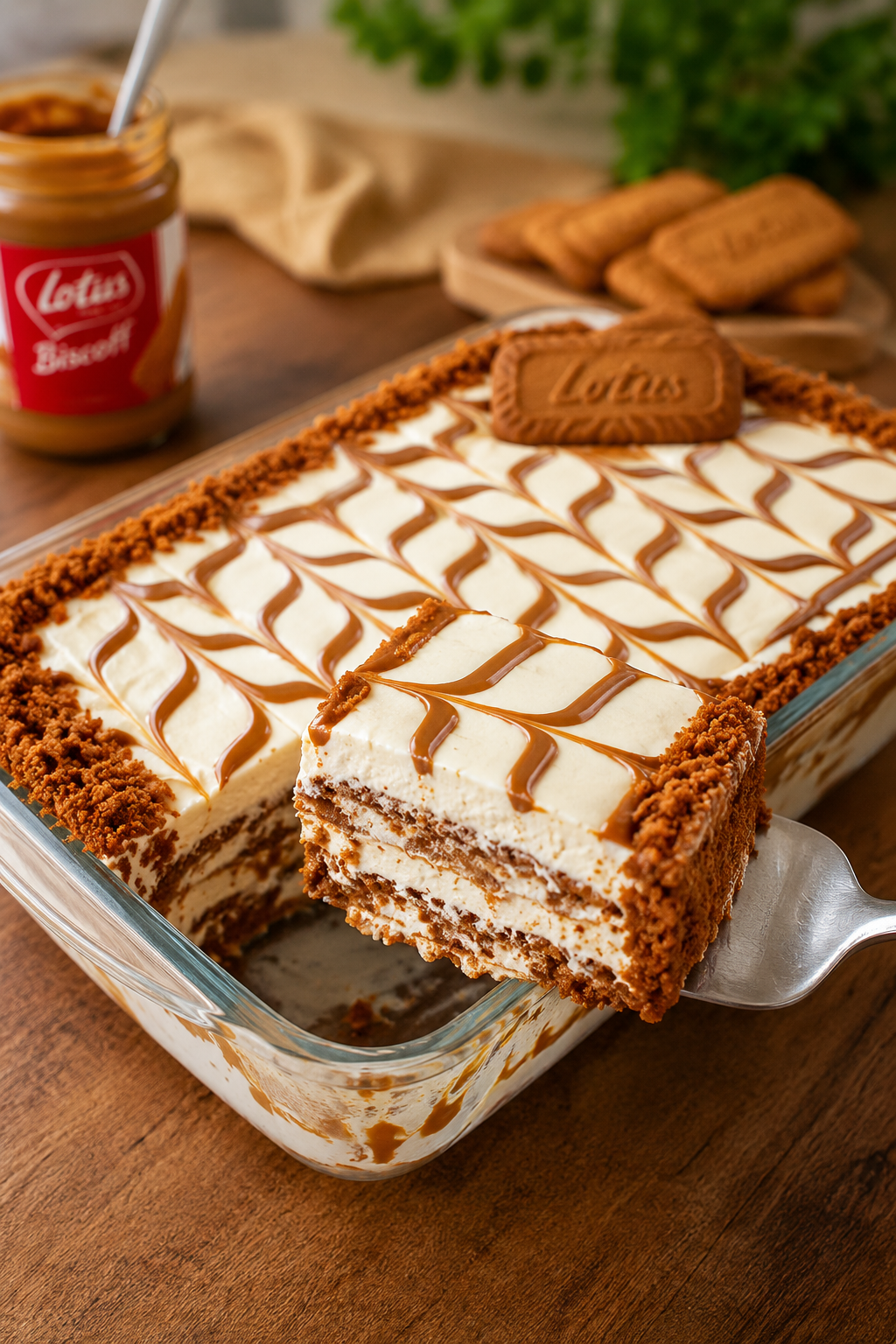 No-Bake Lotus Biscoff Dessert No-Bake Lotus Biscoff Dessert