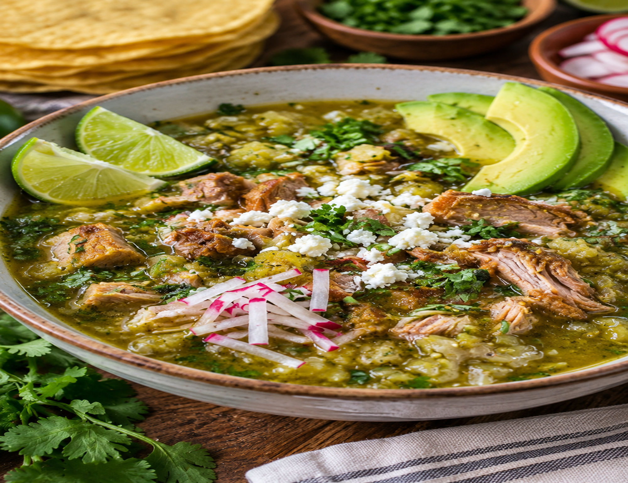 Easy Pozole Verde Recipe with Tender Pork Easy Pozole Verde Recipe with Tender Pork